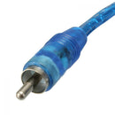 Blue Y Adapter 1 RCA Male To 2 Female Splitter Stereo Connector Audio Cable