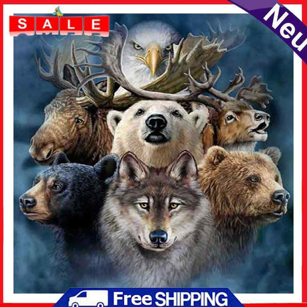 Oil Painting By Numbers Acrylic Handmade Animal World Digital Picture Art Decor
