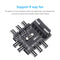 1 to 8 Computer Case Fan Hub 4PIN D-type Cooling Speed Controller for 8-way Fans