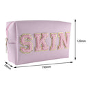 Cosmetic Bag Pu Leather Makeup Pouch Portable Travel Organizer Zipper for Travel