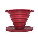 Silicone Pour Over Coffee Dripper Filter Reusable Cone Drip Cup Foldable Maker