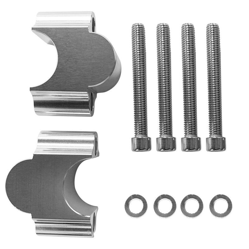 CNC Aluminum Motorcycle Handlebar Riser Kit for 1-1/8 inch 28mm Handlebars Newly