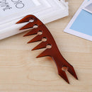 Men Hair Texture Wide Tooth Texturizing Comb Man Oil Head Hair Comb (Brown)