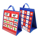 Flashcard Tabletop Double-Sided Cards Holder Teaching Pocket Pocket Chart