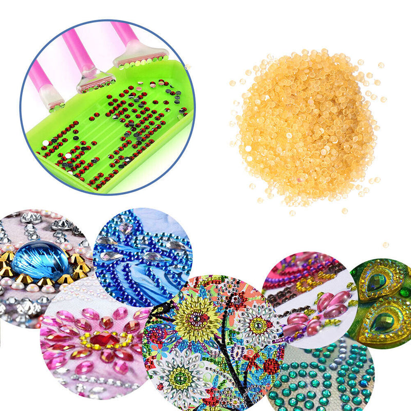 15g/Bag DIY Luminous Round Rhinestones Kit for Diamond Painting (Orange) Newly