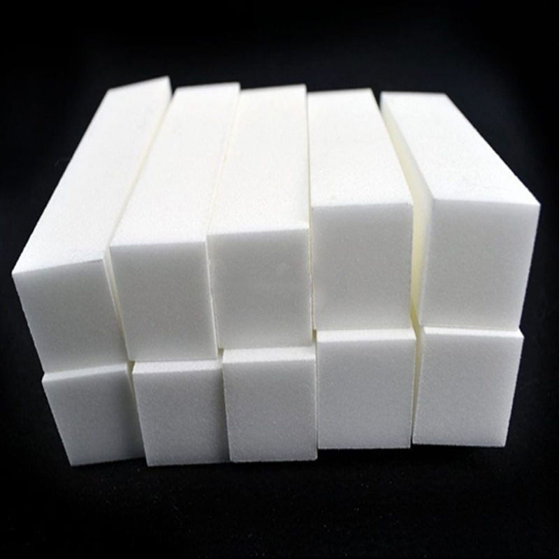 White Trimming Kit Sanding Files Nail Buffer Polishing block Nail Polisher
