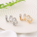 Men Alloy No Pierced Non Piercing Ear Cuff Tragus Earrings Geometric Ear Clip
