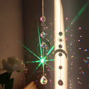 #A Crystal Wind Chime Pendant Garden Living Room Color Prism Diamond Decorations