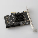 PCI Express 1X to SATA3.0 6 Port Riser PCI-E X1/X4/X8/X16 PCI-E Extenders
