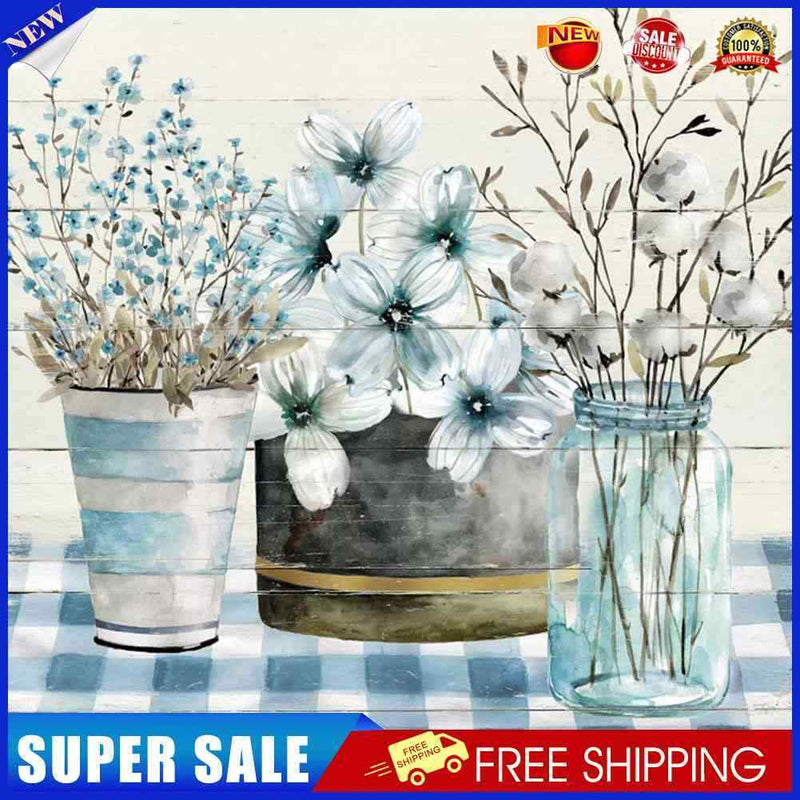 Table Flowers Oil Paint By Numbers DIY Acrylic Painting Home Decoration Gif
