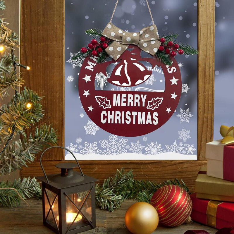 Merry Christmas Sign Xmas Door Sign Christmas Hanging Signs Front Door Decor~