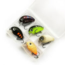 5pcs/set 2.05g 3cm Mini Wobblers Crankbait Fishing Lure Artificial Hard Baits