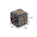 10pcs Dice Counter 5 Positive +1-1 5 Negative Gathering Table Game (Black)