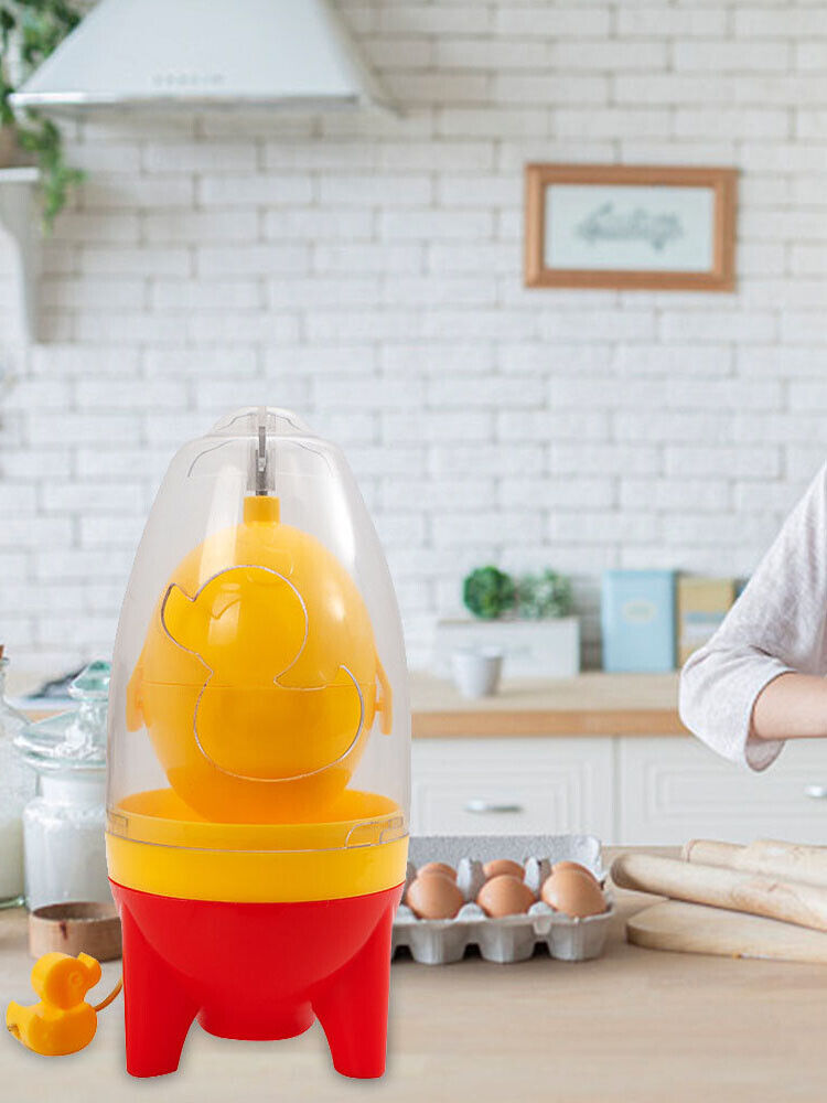 Egg Yolk Shaker Golden Whisk Eggs Spin Mixer Stiring Blender Puller (Red)