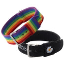 Girls Boys Rainbow Wristband Daisy Strap Bracelets Cotton Linen Charm Straps