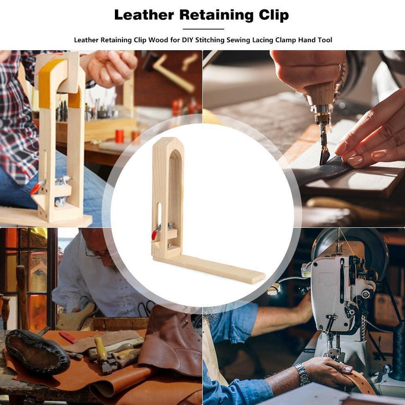 Leather Retaining Clip Wood Stitching Sewing Lacing Craft Pony Horse Clamp Tools