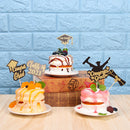 Party Graduation Cake Topper Bachelor Cap Cake Decorations Cupcake Toppers