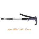 Trekking Pole 4 Sections T Shape Telescopic Outdoor Hiking Walking Crutch S
