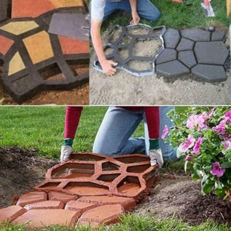 Path Maker Driveway Walk Pavement Paving Mold Patio UK Stepping Concrete S hot.