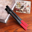 2pcs Retractable Jazz Drum Brushes Sticks Percussion Drumsticks (Red) Newly