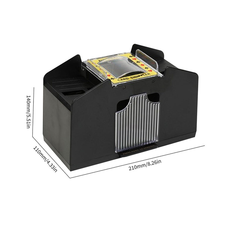 1-6 Decks Automatic Card Shuffler USB/Battery Power Electric Shuffling Machine