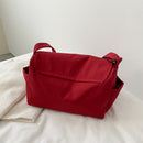 Solid Oxford Cloth Ladies Flip Casual Large Capacity Messenger Crossbody Bag