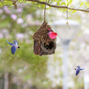 Simulation Tree Bird Nest Breeding Hang Handwoven Outdoor Yard Bird House