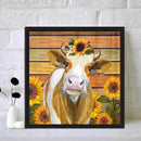 5D Diamond Painting Cow Sunflower Full Round Rhinestone DIY Home Decoration Gift