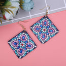 5D DIY Diamond Painting Earrings Double-sided Square Drop Earrings (RZ011) Newly
