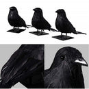 Black Ornament Simulation Animal Halloween Feather Simulation Crow Crow