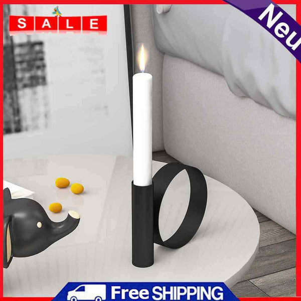 Modern Geometric Metal Candle Holder Nordic Style Candle Holder Desktop Ornament