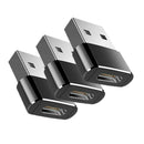 Data Charger Alloy Connector Adapter OTG USB Male To Type C Female Converter