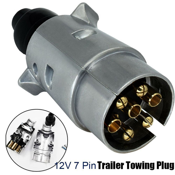 Wiring Towbar Electric Towing Plug Trailer Socket 12V 7Pin Adapter Connector