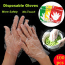 Vegetable Fruit Avoid Direct Touch Catering Plastic Clear Disposable Gloves