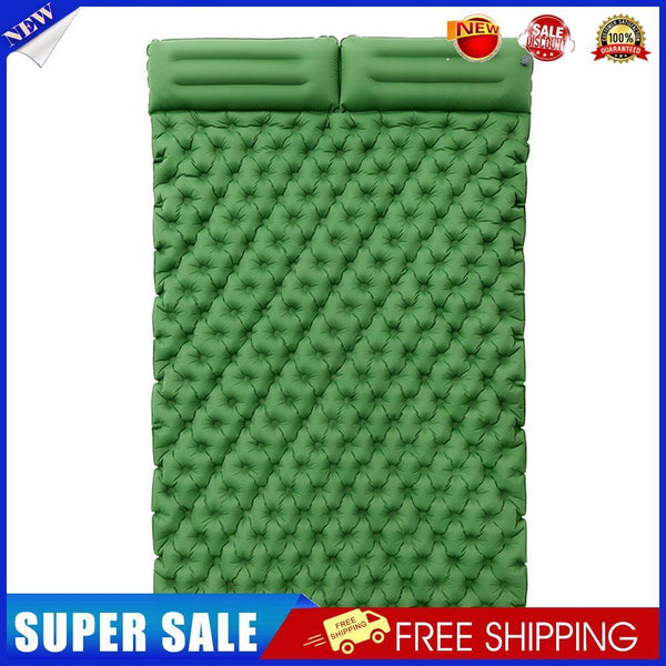 Waterproof Sleep Inflatable Mattress Camp Double Air Cushion (Army Green)