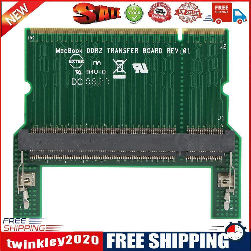 DDR2 Laptop SO-DIMM to Desktop DIMM Adapter Computer Memory Adapter Card