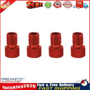 4x Presta to US Bike Tire Valve Adaptor Converter Aluminum Adapter (Red) Newly