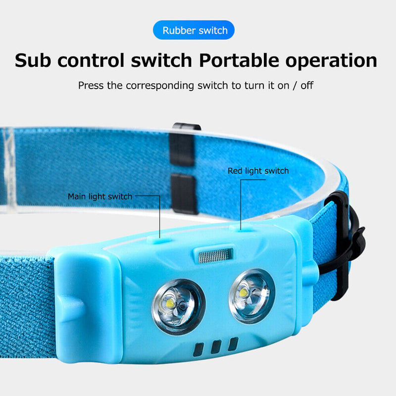 Portable LED Camping Lantern Headlight Outdoor Tent Hiking Emergency Lights