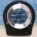30X Magnifier Loupe Full Metal Folding Type Linen Tester Magnifying Glass 6LED