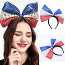 Fashion Fancy Dress Sequins Crown Headband UK Union Flag Queen's Jubilee