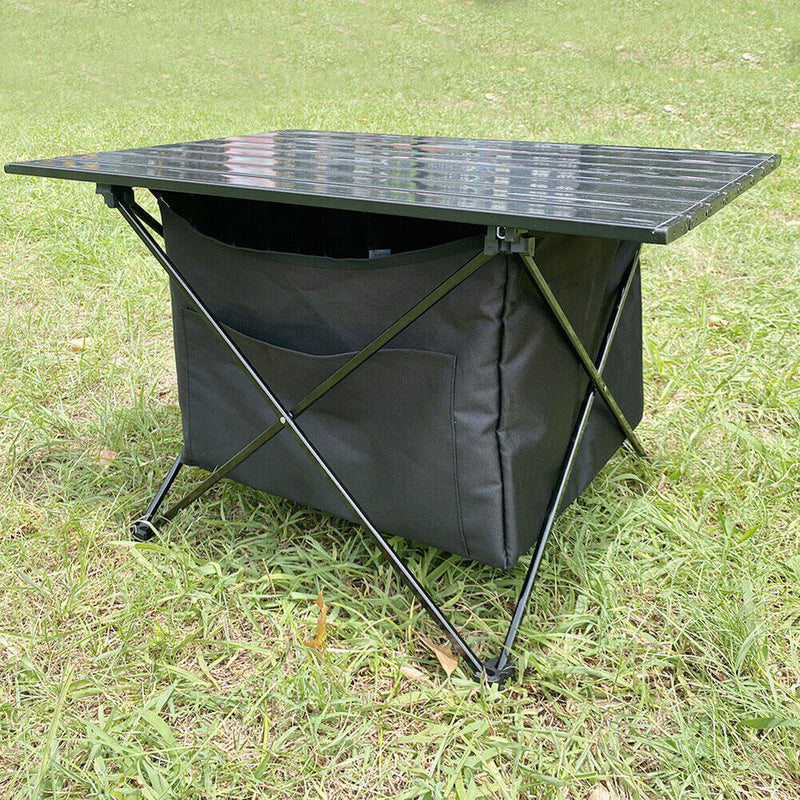 Outdoor Camping Folding Table Storage Bag Organizer Portable BBQ Hanging Bask