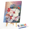 Hibiscus Oil Paint By Numbers Kit DIY Wall Art Picture Craft Home Decoration
