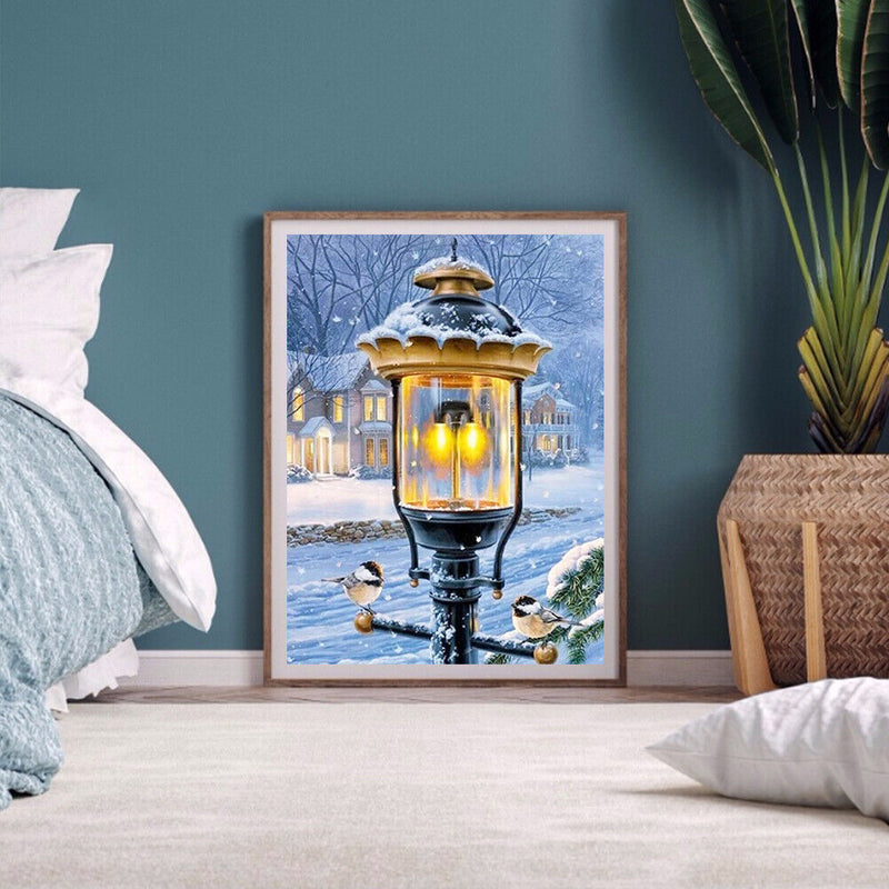 Street Lantern 5D DIY Diamond Painting Kits Full Round Drill Wall Decor