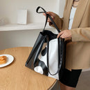 Women Tai Chi Print Shoulder Bag Casual Leather Shopping Bags Female Handbags