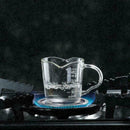 70ml Heat Resistant Double Spout Glass Coffee Measuring Cu For Kitchen Q3N6 L0B0