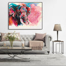 Painting By Numbers Kit DIY Color Elephant Canvas Oil Art Picture Craft Newly