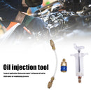 2oz A/C Oil Dye Injector with Low Side Quick Coupler Clear Hose 1/4 SAE R-134a