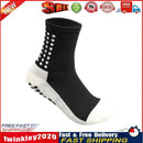 Anti Slip Mid-Tube Football Socks Cotton Elastic Sports Stockings (Black) Newly