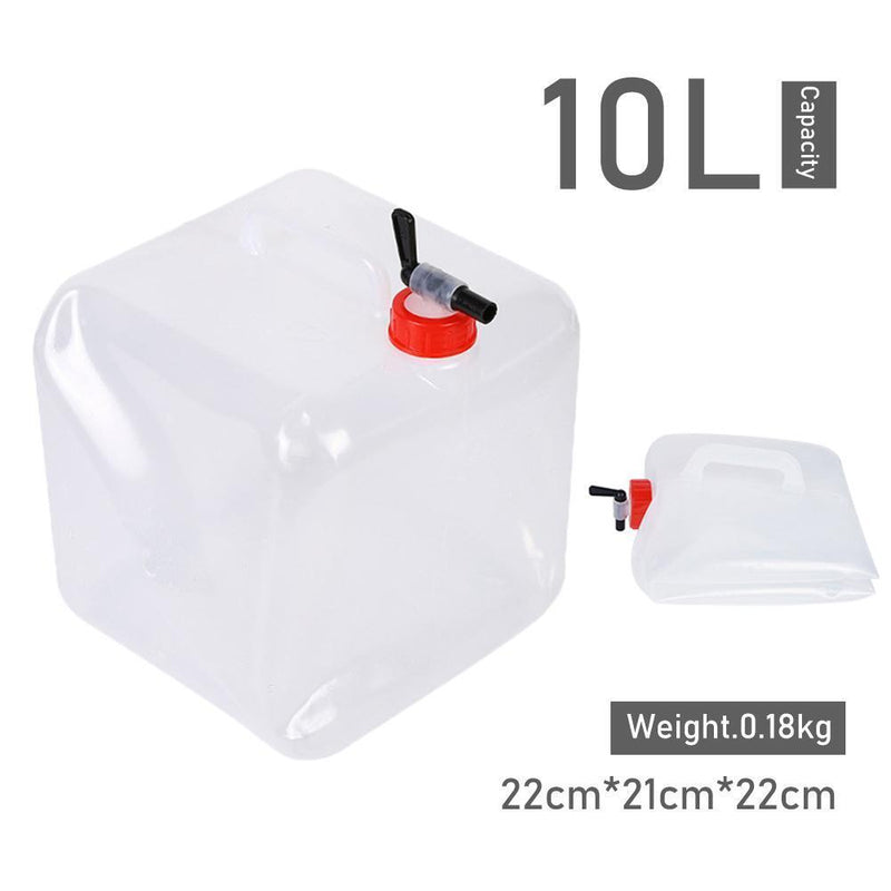 Collapsible Water Storage Container Drinking Bag for Hiking Fishing (10L)