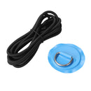 Stainless Steel D Ring Pad Patch 2.5m Rope Kit for Paddle Board (Blue) Newly